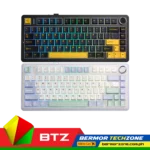 Aula F75 Type-C Wired And 2.4G Wireless And BT With Gasket Construction Mechanical Keyboard