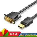 Vention Tinned Copper Gold-Plated 1080P@60Hz Display Port To DVI Cable Black