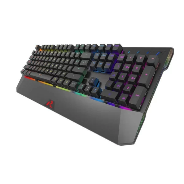 Royal Kludge - RK956, Black, Wired, RGB, Huano - Blue SwitchRGB Backlit: 14 factory default backlight modes; 5 factory default backlight area, 7 custom backlight area. Ergonomic Designed: The steel series mechanical gaming keyboard features a compact ergonomic design and a high quality durable metal-ABS construction with Plate-mounted mechanical keys and switches that stand up even during the most testing marathon gaming sessions like League of Legends, steam, Fortnite, PUGB, Overwatch, Call of Duty and other FPS Games. Anti-Ghosting Gaming keyboard: All 104 mechanical keys are conflict free for ultimate gaming performance. 12 multimedia keyboard keys and a Non-Slip Ergonomic, splash-poor Design. It comes with high-speed corrosion free USB gaming keyboard connector for a reliable connection. Metal-ABS construction: The upper cover of this gaming keyboard is constructed of metal alloy and ABS with plate-mounted mechanical keys and switches that stand up to tough industrial/office/gaming conditions. PC gaming keyboard compatibility: Window 10/8/7/Vista/XP, Mac OS keyboard. Works well with all major Computers Brands and Gaming PCs MSI, Dell, Corsair, Alienware, Razor, Xbox One, Asus and others.
