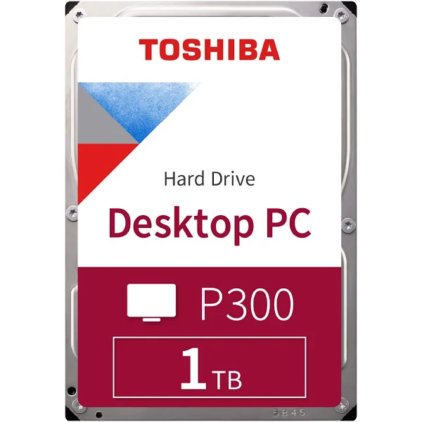 Toshiba 3.5" P300 1TB 7200RPM 64MB SATA Hard Disk DriveToshiba’s 3.5-inch P300 Desktop PC Hard Drive delivers a high performance for everyday home or office computing needs. With its two-stage actuator, you can count on smooth, responsive processing power. In addition, your data and media are secured with a loading ramp design to prevent data loss or drive wear and tear. The P300 is available in capacities up to 6TB.