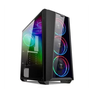 Trendsonic Raider RA08AThe Trendsonic Raider RA08A is a mid-tower computer case designed for gaming enthusiasts. It features a sleek and modern design with a tempered glass side panel to showcase your build. The case offers ample space for high-end components, including graphics cards up to 350mm in length and CPU coolers up to 160mm in height.

The Raider RA08A provides excellent cooling options with support for up to six 120mm fans or multiple radiators for water cooling. It also includes a pre-installed 120mm fan at the rear for efficient airflow.

For storage, the case has two 3.5" HDD bays and two 2.5" SSD bays, allowing you to easily install and upgrade your storage devices. The front I/O panel features USB 3.0 and USB 2.0 ports, as well as audio jacks for convenient connectivity.

Overall, the Trendsonic Raider RA08A is a stylish and functional case that provides ample room for powerful gaming setups while keeping your components cool and easily accessible.