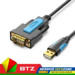 Vention Gold-Plated 2A 480Mbps USB To Serial Cable Black