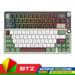 Royal Kludge R65 Single-Mode RGB 66-Keys Hot-Swappable Mechanical Keyboard | Chartreuse Switch | Phantom | Green Sand