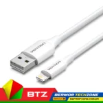 Vention USB 2.0 Type-A Male to Lightning Male 2.4A Cable 1M White