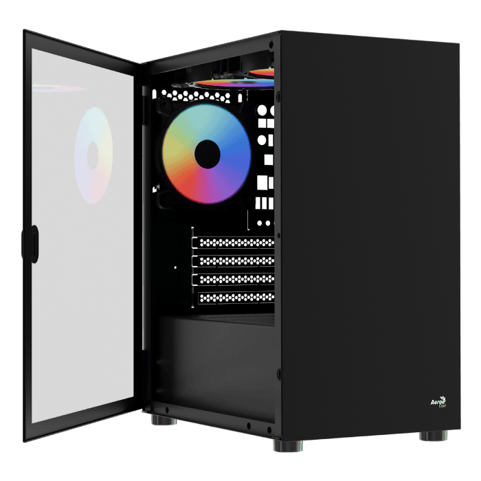 Case PC Micro ATX AeroCool CS106 - Alluminio Spazzolato, USB 3.0, Compatto E Nero - Foto 7