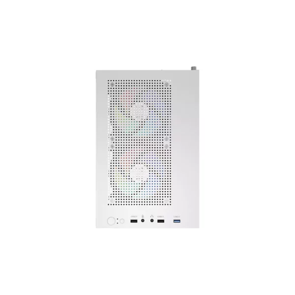 Aerocool CS111 Mini Tower With 3 FRGB Fans Micro ATX Case - Black | White