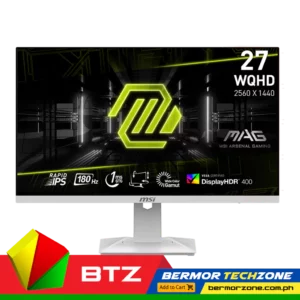 MSI MAG 274QRFW 27" 2560 x 1440 WQHD Rapid IPS 180HZ 1ms GTG AMD FreeSync White Gaming Monitor