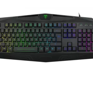 T-dagger T-TGK202 Gaming Keyboard -Tanker Black<ul>
 	<li>104 keys</li>
 	<li>3 colors backlight</li>
 	<li>19 non-conflict keys</li>
 	<li>Unremovable laser engraved keycaps</li>
 	<li>Interchangeable "↑ ← ↓ →" keys and "WASD" keys</li>
 	<li>WIN keys can be disabled when gaming</li>
 	<li>Unremovable laser engraved keycaps 150cm high-speed USB PVC cable 3mm diameter high strength data line</li>
 	<li>10kg maximum pulling force wires</li>
 	<li>Size: 465x208x30mm</li>
</ul>