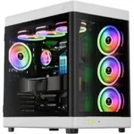 Gamdias Neso P1 Full Tower E-ATX Trapezoid Prime Lifestyle Gaming Case - Black | White