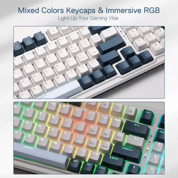Redragon K686WB-RGB EISA PRO 3-Mode Red Switch Compact Mechanical Keyboard