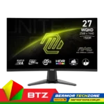 MSI MAG 27CQ6F 27" 2560 x 1440 WQHD Rapid VA 180Hz 0.5ms GTG 1500R Curved Gaming Monitor