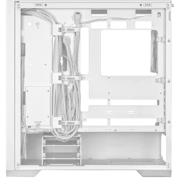 Asus TUF Gaming GT302 ARGB ATX Mid Tower Hidden Connector Compatible Chassis - Black | White