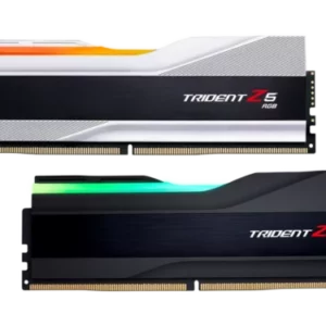 G.SKILL Trident Z5 RGB 64GB 2 x 32GB DDR5 6000 CL30 Intel XMP Desktop Memory - Black | WhiteF5-6000J3040G32GX2-TZ5RW / F5-6000J3040G32GX2-TZ5RK Trident Z5 RGB DDR5-6000 CL30-40-40-96 1.40V 64GB (2x32GB) Intel XMP Trident Z5 RGB series DDR5 memory is designed for ultra-high performance on DDR5 platforms. Featuring a sleek and streamlined aluminum heatspreader design, available in metallic silver, matte black, or matte white, the Trident Z5 RGB series DDR5 DRAM memory is the ideal choice to build a high-performance system.