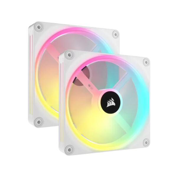 Corsair iCUE LINK QX140 RGB 140mm PWM PC Fans Starter Kit with iCUE LINK System Hub  - Black | White