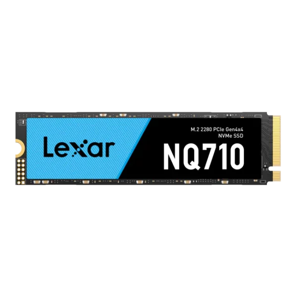Lexar NQ710 500GB | 1TB | 2TB M.2 2280 PCIe Gen4 NVME Internal Solid State Drive Capacities: 500GB/1TB/2TB/4TB Form Factor: M.2 2280 Interface: PCIe Gen4x4 Speed 500GB: sequential read up to 4400MB/s, write up to 1700MB/s1 1TB: sequential read up to 5000MB/s, write up to 3300MB/s 1 2TB: sequential read up to 5000MB/s, write up to 4000MB/s1 4TB: sequential read up to 4850MB/s, write up to 4000MB/s1