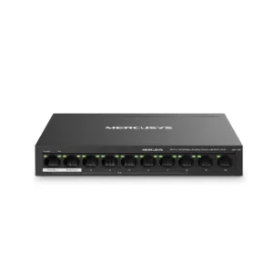 Mercusys MS105GP 5-Port Gigabit With 4-Port PoE+ Desktop Switch<ul>
 	<li><strong>Full Gigabit Ports: </strong>5× 10/100/1000 Mbps RJ45 ports</li>
 	<li><strong>Two Cables in One: </strong>With four PoE+ ports, transfers data and power on one single cable</li>
 	<li><strong>High Power PoE+: </strong>Support PoE Power up to 30 W for each PoE port and 65 W for all PoE ports*</li>
 	<li><strong>Long-Range up to 250 m: </strong>Increases PoE transmission distance to 250 m by Extend Mode*</li>
 	<li><strong>Isolation Mode: </strong>One click to divide traffic for specific ports for stability and security</li>
 	<li><strong>Compliant with Powered Devices: </strong>Works with IEEE 802.3af/at compliant PDs</li>
 	<li><strong>Durable Metal Casing:</strong> Allows for efficient heat dissipation and long network life</li>
 	<li><strong>Plug and Play: </strong>Simple to use and saves time and effort</li>
</ul>