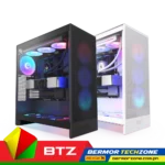 NZXT H7 Flow RGB ATX Mid-Tower ATX Airflow Case with RGB Fans - Black | White