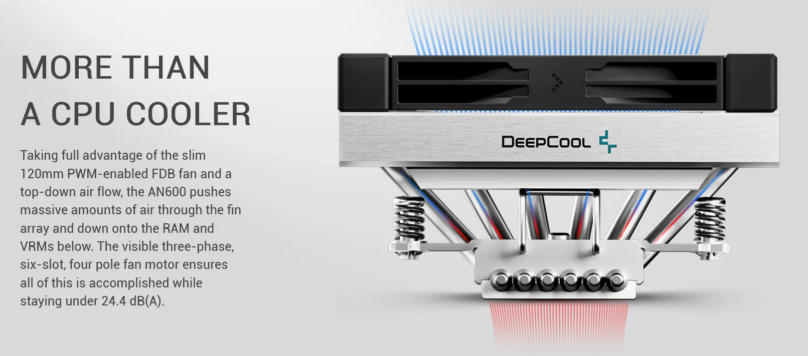 Deepcool AN600 Low Profile CPU Air Cooler Bermor Techzone