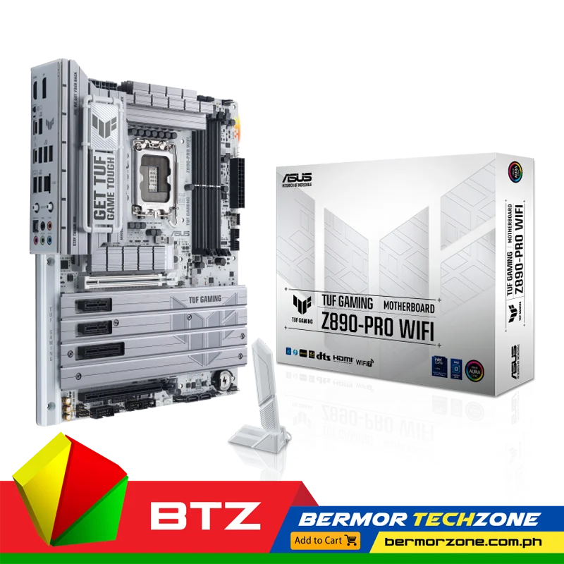 Carte Mère ASUS TUF Gaming Z890-PRO WiFi - Pour PC Gaming, Support Intel Récent, Connectivité WiFi Intégrée