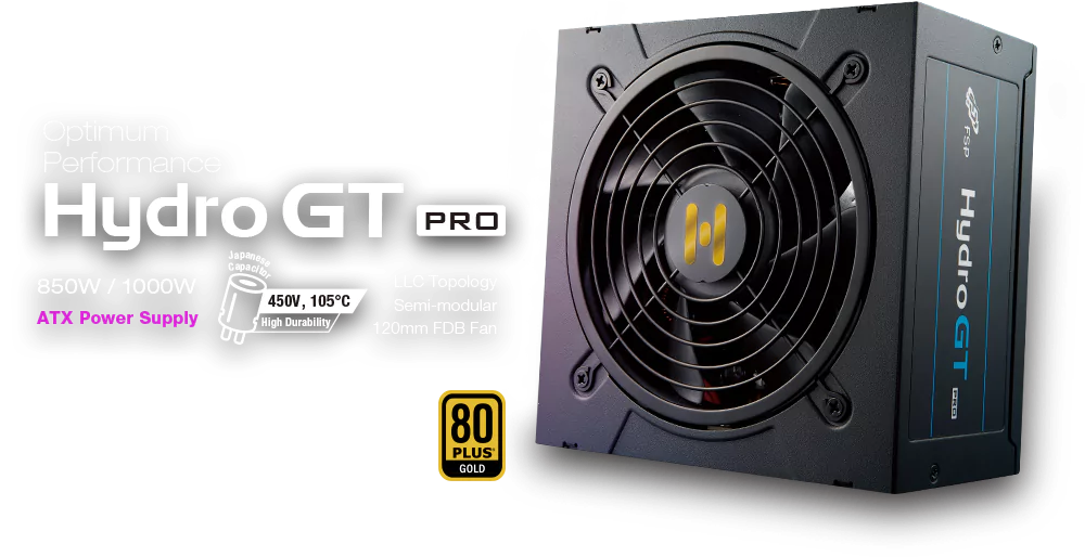 FSP Hydro G PRO 1000W 80 Plus ゴールド gold FSP HYDRO GT PRO