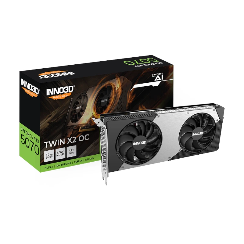 Inno3D GeForce RTX 5070 Twin X2 OC White - BlackColor: Black