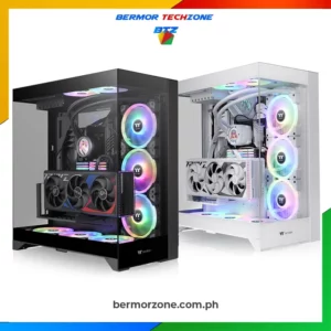 Thermaltake CTE E550 TG Midtower Gaming Chassis Black | Snow<h4>Feature</h4>
<ul>
 	<li>Type: Mid Tower, Steel with Tempered Glass Panels</li>
 	<li>Colors: Black and Snow (White)</li>
 	<li>Motherboard Compatibility: E-ATX, ATX, Micro-ATX, Mini-ITX</li>
 	<li>Cooling Support: Up to 420mm radiators and 140mm fans</li>
 	<li>Pre-Installed Fans: Included for optimal airflow</li>
 	<li>Storage: 2 x 3.5” HDD or 3 x 2.5” SSD, plus additional mounts</li>
 	<li>GPU Clearance: Up to 385mm with radiator installed</li>
 	<li>PSU Clearance: Up to 200mm (bottom-mounted)</li>
 	<li>Front I/O Ports: USB-C, USB 3.0, USB 2.0, HD Audio</li>
 	<li>Expansion Slots: 8 horizontal + 3 vertical (supports vertical GPU mount)</li>
 	<li>Dust Filters: Removable filters for top, front, and bottom</li>
 	<li>Cable Management: Spacious interior with routing solutions</li>
 	<li>Dimensions: 552mm (H) x 244mm (W) x 544mm (D)</li>
</ul>
