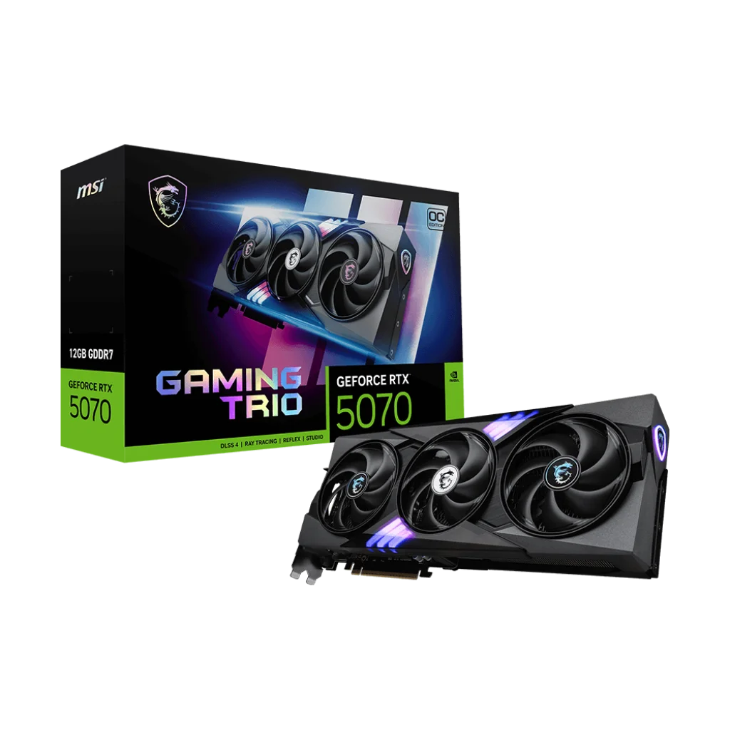 MSI GeForce RTX 5070 12G GAMING TRIO OC GDDR7 Graphics Card