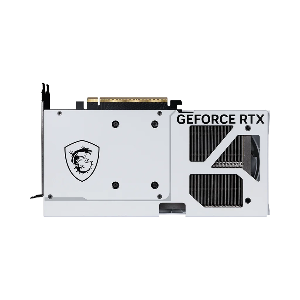 MSI GeForce RTX 5070 12G VENTUS 2X OC GDDR7 Graphics CardWITH DLSS 4
Core Clock: TBD
HYPER FROZR THERMAL DESIGN: An apex evolution of advanced thermal design that delivers unparalleled cooling and quiet operation.
STORMFORCE Fan: Seven fan blades, claw texturing, and a circular arc are designed for optimal airflow with minimal noise.
Advanced Vapor Chamber: Built-in Vapor Chamber swiftly transfers heat from the GPU and VRAM to the core pipe for optimal dissipation.
Core Pipes: Square-shaped Core Pipes maximize heat dissipation with the Vapor Chamber for superior cooling.
Filled Fins: Shaped fins cover the core pipes to reduce turbulence and enhance cooling performance.
Wave Curved 4.0: Precision-engineered wave edges with a high-low fin design enhance airflow and reduce turbulence.
Air Antegrade Fin 2.0: The fins feature a V-shaped cutout and a high-low design at the airflow passthrough to optimize flow efficiency.
Metal Backplate: A reinforcing metal backplate with airflow vents and thermal pads enhances cooling.
Dual BIOS: Dual BIOS gives you the choice to prioritize for full performance in GAMING mode or low noise in SILENT mode.
MSI Center: The exclusive MSI Center software lets you monitor, tweak and optimize MSI products in real-time.
Afterburner: Take full control with the most recognized and widely used graphics card overclocking software in the world.