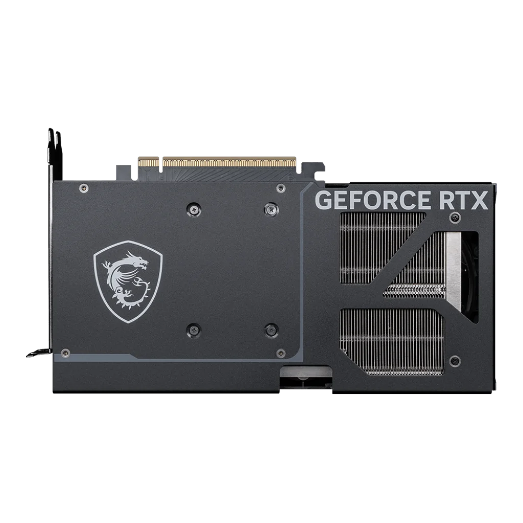 MSI GeForce RTX 5070 12G VENTUS 2X OC GDDR7 Graphics CardWITH DLSS 4
Core Clock: TBD
HYPER FROZR THERMAL DESIGN: An apex evolution of advanced thermal design that delivers unparalleled cooling and quiet operation.
STORMFORCE Fan: Seven fan blades, claw texturing, and a circular arc are designed for optimal airflow with minimal noise.
Advanced Vapor Chamber: Built-in Vapor Chamber swiftly transfers heat from the GPU and VRAM to the core pipe for optimal dissipation.
Core Pipes: Square-shaped Core Pipes maximize heat dissipation with the Vapor Chamber for superior cooling.
Filled Fins: Shaped fins cover the core pipes to reduce turbulence and enhance cooling performance.
Wave Curved 4.0: Precision-engineered wave edges with a high-low fin design enhance airflow and reduce turbulence.
Air Antegrade Fin 2.0: The fins feature a V-shaped cutout and a high-low design at the airflow passthrough to optimize flow efficiency.
Metal Backplate: A reinforcing metal backplate with airflow vents and thermal pads enhances cooling.
Dual BIOS: Dual BIOS gives you the choice to prioritize for full performance in GAMING mode or low noise in SILENT mode.
MSI Center: The exclusive MSI Center software lets you monitor, tweak and optimize MSI products in real-time.
Afterburner: Take full control with the most recognized and widely used graphics card overclocking software in the world.