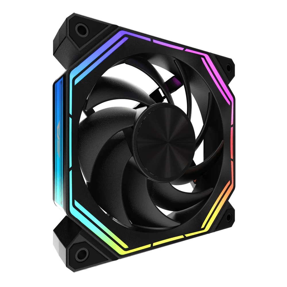DarkFlash INFINITY 24 A-RGB Single Cooling Fan - Black | White (Copy)Dimensions:120x120x25mm
Fan Speed:800-1200±10%RPM
Noise Level:18-30 dB(MAX.)
Airflow:65CFM
Static Pressure:0.78mm H²O
MTTF: 30000 hrs