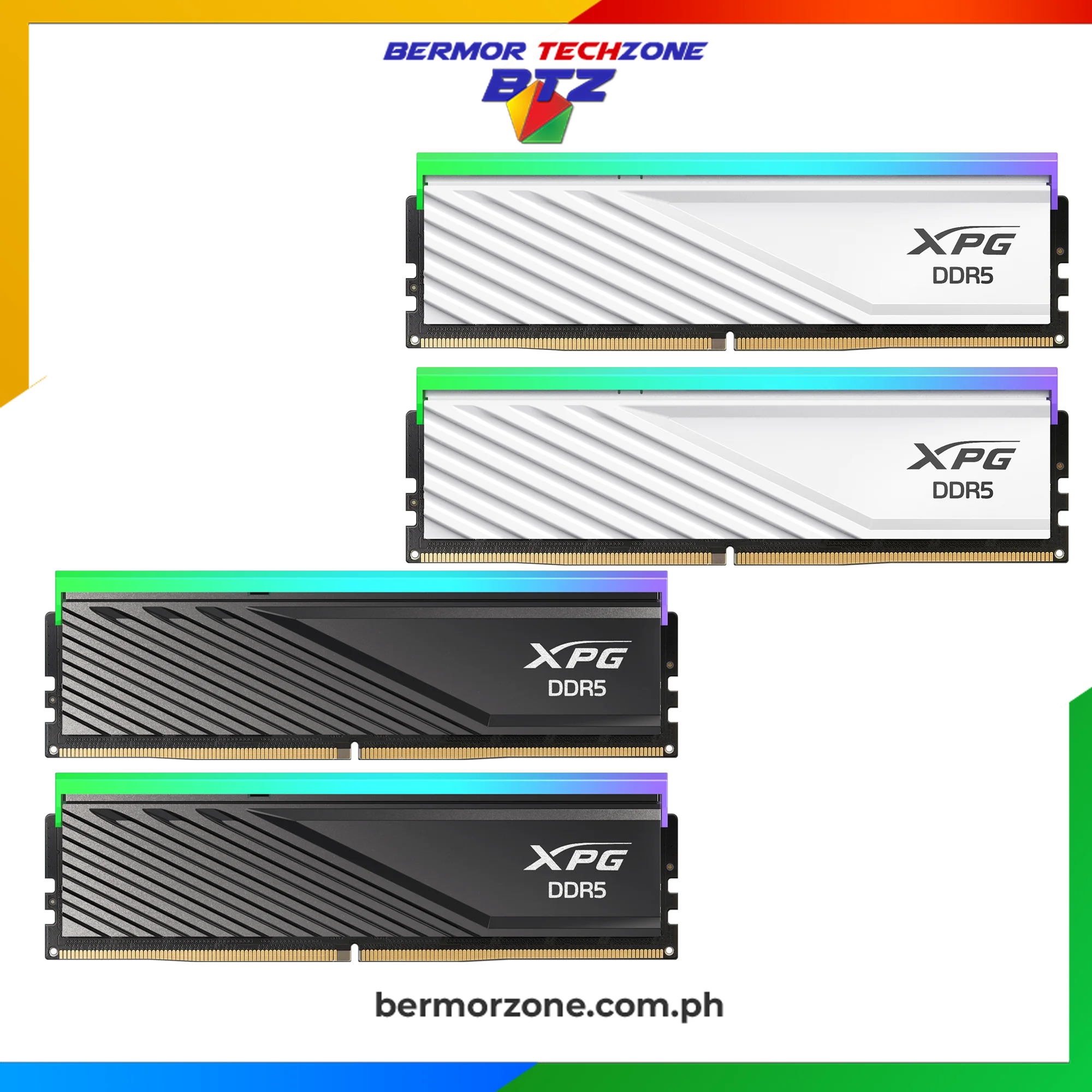 Adata XPG Lancer 64GB 2x32GB DDR5 6000 CL30 Intel XMP and AMD EXPO Desktop Memory (Copy)Features:
New speed benchmark in gaming memory
Customizable RGB light effects
PMIC for power supply stability
On-die ECC error correction
High-quality materials for stable overclocking
Supports Intel® XMP 3.0 for easy overclocking
6000MT/s 32GB CL 30-40-40
AX5U6000C3032G-DCLARBK