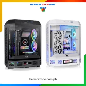 Thermaltake The Tower 600 Mid Tower ATX Chassis<ul>
 	<li><strong>Series</strong>: The Tower</li>
 	<li><strong>Case Type</strong>: Mid Tower</li>
 	<li><strong>Cooling System</strong>:
<ul>
 	<li><strong>Top (Exhaust)</strong>: 2 x 140 x 140 x 25 mm CT140 fan (1500rpm, 30.5 dBA)</li>
</ul>
</li>
 	<li><strong>Drive Bays</strong>: 1 x 3.5”, 2 x 2.5” or 3 x 2.5”</li>
 	<li><strong>Expansion Slots</strong>: 7</li>
 	<li><strong>Motherboard Compatibility</strong>:
<ul>
 	<li>Mini ITX: 6.7” x 6.7”</li>
 	<li>Micro ATX: 9.6” x 9.6”</li>
 	<li>ATX: 12” x 9.6”</li>
</ul>
</li>
 	<li><strong>Fan Support</strong>:
<ul>
 	<li><strong>Top</strong>: 3 x 120mm, 2 x 120mm, 1 x 120mm, 2 x 140mm, 1 x 140mm</li>
 	<li><strong>Right</strong>: 3 x 120mm, 2 x 120mm, 1 x 120mm, 3 x 140mm, 2 x 140mm</li>
 	<li><strong>Left</strong>: 3 x 120mm, 2 x 120mm, 1 x 120mm</li>
 	<li><strong>Rear</strong>: 2 x 120mm, 1 x 120mm, 2 x 140mm, 1 x 140mm</li>
 	<li><strong>Power Cover</strong>: 1 x 120mm, 1 x 140mm</li>
 	<li><strong>Bottom</strong>: 1 x 120mm, 1 x 140mm</li>
</ul>
</li>
 	<li><strong>Radiator Support</strong>:
<ul>
 	<li><strong>Right Side (AIO)</strong>: 1 x 360mm, 1 x 240mm, 1 x 120mm, 1 x 420mm, 1 x 280mm</li>
 	<li><strong>Left Side (AIO)</strong>: 1 x 360<a href="https://bermorzone.com.ph/">mm</a>, 1 x 240mm, 1 x 120mm</li>
</ul>
</li>
 	<li><strong>Clearance</strong>:
<ul>
 	<li><strong>CPU Cooler Height Limitation</strong>: 210mm</li>
 	<li><strong>VGA Length Limitation</strong>: 280mm (with power cover), 400mm (without power cover)</li>
 	<li><strong>PSU Length Limitation</strong>: 220mm</li>
</ul>
</li>
</ul>