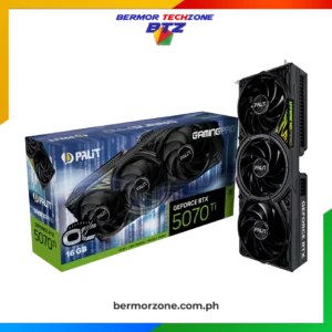 Palit GeForce 5070 Ti GameRock 16GB 256 Bit GDDR7 OC | NON-OC Graphics Card (Copy)<ul>
<li data-start="23" data-end="50"><strong data-start="25" data-end="36">Memory:</strong> 16 GB GDDR7</li>
<li data-start="51" data-end="84"><strong data-start="53" data-end="74">Memory <a href="https://btz.com.ph">Interface</a>:</strong> 256-bit</li>
<li data-start="85" data-end="110"><strong data-start="87" data-end="102">CUDA Cores:</strong> 8,960</li>
<li data-start="111" data-end="143"><strong data-start="113" data-end="132">Graphics Clock:</strong> 2295 MHz</li>
<li data-start="144" data-end="173"><strong data-start="146" data-end="162">Boost Clock:</strong> 2452 MHz</li>
<li data-start="174" data-end="203"><strong data-start="176" data-end="193">Memory Clock:</strong> 28 Gbps</li>
<li data-start="204" data-end="240"><strong data-start="206" data-end="227">Memory Bandwidth:</strong> 896 GB/sec</li>
<li data-start="241" data-end="288"><strong data-start="243" data-end="255">DirectX:</strong> Microsoft DirectX® 12 Ultimate</li>
<li data-start="289" data-end="308"><strong data-start="291" data-end="302">OpenGL:</strong> 4.6</li>
<li data-start="309" data-end="339"><strong data-start="311" data-end="327">Bus Support:</strong> PCI-E 5.0</li>
<li data-start="340" data-end="395"><strong data-start="342" data-end="362">Display Outputs:</strong> HDMI 2.1b, DisplayPort 2.1b x3</li>
<li data-start="396" data-end="454"><strong data-start="398" data-end="417">Max Resolution:</strong> 4K @ 480Hz or 8K @ 120Hz with DSCR</li>
<li data-start="455" data-end="479"><strong data-start="457" data-end="468">Height:</strong> 3.5-slot</li>
<li data-start="480" data-end="519" data-is-last-node=""><strong data-start="482" data-end="497">Dimensions:</strong> 331.9 x 150 x 70.4 mm</li>
</ul>