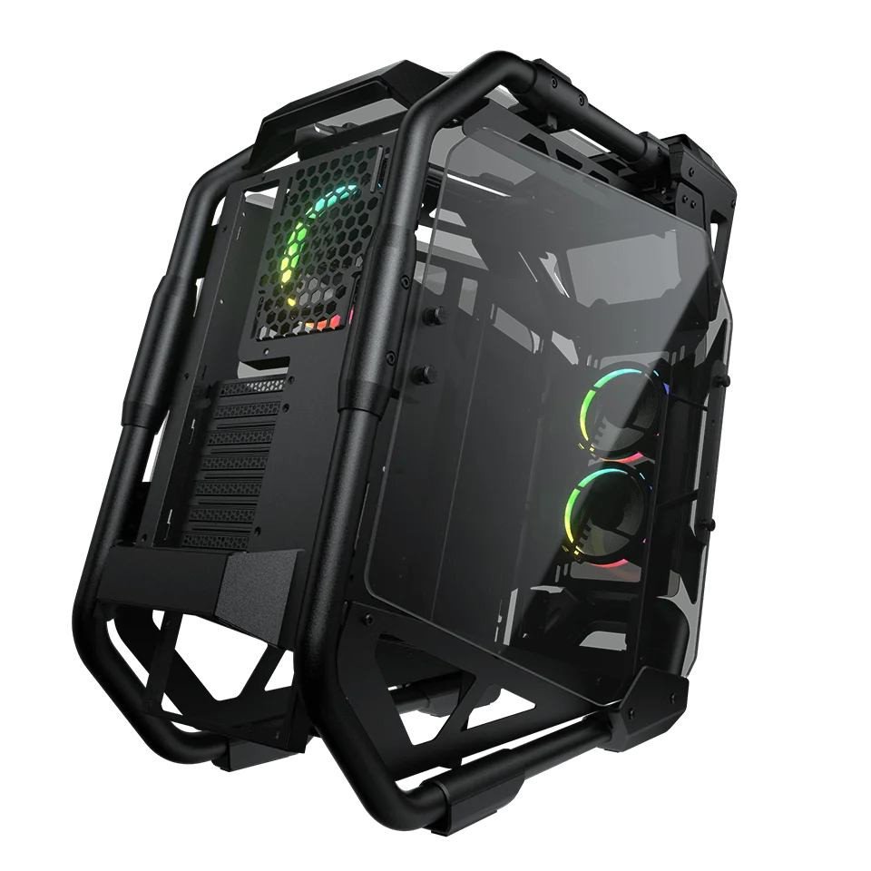 COUGAR Conquer Aluminum Mid Tower Tempered Glass Gaming Case (Copy)
Aluminum Alloy ATX Mid Tower
2 x USB 3.0 / 1 x Mic / 1 x Audio Front Ports
3 max. Internal 3.5" Drive Bays
Motherboard Support Mini ITX / MicroATX / ATX