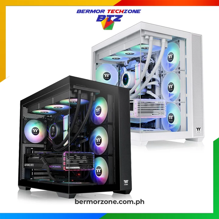 Thermaltake View 380 TG ARGB Case Mid Tower - Verde Matcha, Vetro Temperato, 4 Ventole ARGB