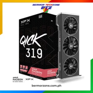 XFX Speedster QICK319 RX 6700 XT BLACK Gaming Graphics Card RX-67XTYPBDP (Copy)Specifications:
<ul>
 	<li>12GB 192-Bit GDDR6</li>
 	<li>Core Clock 2457 MHz</li>
 	<li>Boost Clock 2622 MHz</li>
 	<li>1 x HDMI 2.1 VRR and FRL 3 x DisplayPort 1.4 with DSC</li>
 	<li>2560 Stream Processors</li>
 	<li>PCI Express 4.0</li>
</ul>