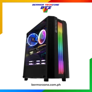 Fantech CG72 Strike RGB Middle Tower Case Black<ul>
 	<li>Mid-Tower <a href="https://bermorzone.com.ph">RGB</a> Gaming Case with 15 RGB Spectrum Modes for a stunning visual experience.</li>
 	<li>Supports up to 8 RGB Fans for maximum cooling and airflow.</li>
 	<li>Tempered Glass Side Panel for a sleek and modern design.</li>
 	<li>Spacious Interior supports up to 280mm GPU length and 165mm CPU cooler height.</li>
 	<li>Multiple Storage Options with 2 SSD & 2 HDD bays.</li>
 	<li>Convenient Front I/O Ports: 1 × USB 3.0 & 2 × USB 2.0.</li>
 	<li>Compact & Lightweight Design (3.95kg) for easy setup and portability.</li>
</ul>