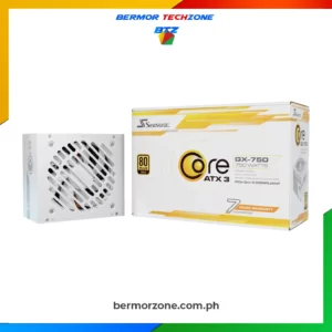 Seasonic CORE GX ATX 3 650W | 750W | 850W 80 Plus Gold ATX 3.1 & PCIe 5.1 Fully Modular Power Supply (Copy)<ul>
 	<li data-start="23" data-end="51"><strong data-start="25" data-end="41">Form Factor:</strong> ATX/EPS</li>
 	<li data-start="52" data-end="89"><strong data-start="54" data-end="69">Dimensions:</strong> 140 × 150 × 86 mm</li>
 	<li data-start="90" data-end="113"><strong data-start="92" data-end="105">Fan Size:</strong> 120mm</li>
 	<li data-start="114" data-end="163"><strong data-start="116" data-end="132">Fan Control:</strong> Smart and Silent Fan <a href="https://bermorzone.com.ph">Control</a></li>
 	<li data-start="164" data-end="206"><strong data-start="166" data-end="182">Fan Bearing:</strong> Hydro Dynamic Bearing</li>
 	<li data-start="207" data-end="270"><strong data-start="209" data-end="233">Fan Life Expectancy:</strong> 25,000 hours at 40°C, 15% – 65% RH</li>
 	<li data-start="271" data-end="304"><strong data-start="273" data-end="288">Modularity:</strong> Fully Modular</li>
 	<li data-start="305" data-end="369"><strong data-start="307" data-end="322">Cable Type:</strong> Individual Black Cables with Braided Pattern</li>
 	<li data-start="370" data-end="464"><strong data-start="372" data-end="398">Operating Temperature:</strong> 0 - 50°C (derating from 100% to 80% from 40°C to 50°C linearly)</li>
 	<li data-start="465" data-end="515"><strong data-start="467" data-end="492">MTBF (excluding fan):</strong> 100,000 hours @ 25°C</li>
 	<li data-start="516" data-end="544"><strong data-start="518" data-end="531">AC Input:</strong> Full Range</li>
 	<li data-start="545" data-end="594"><strong data-start="547" data-end="563">Protections:</strong> OCP, OPP, OTP, SCP, OVP, UVP</li>
 	<li data-start="595" data-end="680"><strong data-start="597" data-end="623">Safety Certifications:</strong> BSMI, C-tick, CB, CCC, CE, cTUVus, EAC, FCC, TUV, UKCA</li>
</ul>