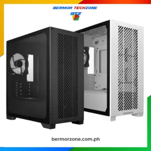 Cooler Master Elite 301 Micro ATX Mini Tower Case with 3 ARGB Fans (Copy)<ul>
 	<li><strong>Motherboard Support</strong>: ITX / Micro ATX</li>
 	<li><strong>Pre-installed Fans (Front)</strong>: 3x 120mm CF120 ARGB</li>
 	<li><strong>Fan Support (Front)</strong>: 3x 120mm</li>
 	<li><strong>Fan Support (Top)</strong>: 2x 120mm / 2x 140<a href="https://bermorzone.com.ph/">mm</a></li>
 	<li><strong>Fan Support (Rear)</strong>: 1x 120mm</li>
 	<li><strong>Radiator Support (Front)</strong>: 120 / 240mm</li>
 	<li><strong>Radiator Support (Top)</strong>: 120 / 140 / 240 / 280mm</li>
 	<li><strong>Radiator Support (Rear)</strong>: 120mm</li>
 	<li><strong>Clearance (CPU Cooler)</strong>: 163.5mm</li>
 	<li><strong>Clearance (PSU)</strong>: 160mm</li>
 	<li><strong>Clearance (GFX)</strong>: 365mm (without front fans & radiator)</li>
 	<li><strong>Cable Routing</strong>: 18.5mm</li>
 	<li><strong>Dust Filters</strong>: Top / Bottom / Front</li>
 	<li><strong>Power Supply Support</strong>: ATX</li>
</ul>