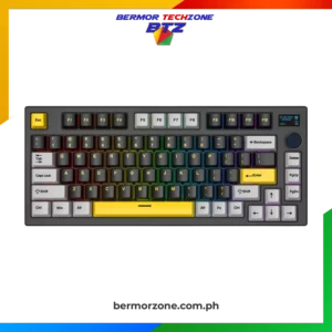 Fantech MAXFIT81 MK910 Vibe Edition Vibrant Utility Mechanical Keyboard<h4><strong>Features</strong></h4>
<ul>
 	<li>Compact 75% Layout: Space-efficient design for a sleek, minimalistic setup.</li>
 	<li>Vibrant RGB Backlighting: Customizable RGB lighting with dynamic effects for a colorful experience.</li>
 	<li>Hot-Swappable Keys: Easily swap switches without soldering for a customizable typing feel.</li>
 	<li>PBT Keycaps: Durable, high-quality PBT keycaps for long-lasting performance and resistance to wear.</li>
 	<li>Gateron Optical Switches: Smooth and responsive typing experience with fast actuation.</li>
 	<li>Detachable USB-C Cable: Convenient and tangle-free connection for portability.</li>
 	<li>Onboard Memory: Save up to 3 profiles for easy switching on the go.</li>
 	<li>Ergonomic Design: Comfortable for long typing sessions with an angled layout and wrist support.</li>
 	<li>Vibrant Utility Design: Bold, eye-catching aesthetic for a unique and modern look.</li>
</ul>
