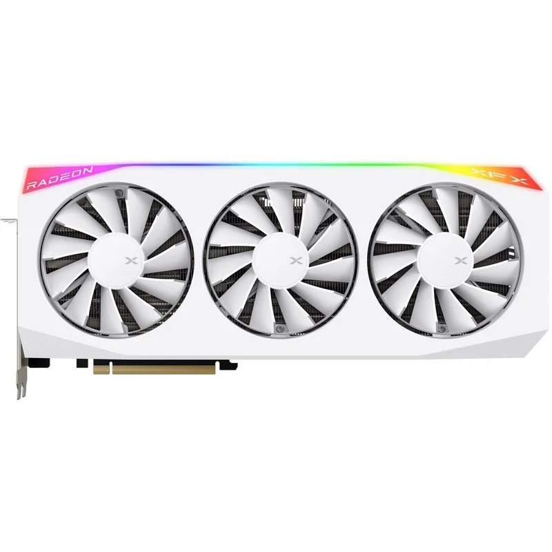 XFX Mercury AMD Radeon RX 9070XT 16GB OC Magnetic Air Edition with RGB Graphics Card (Copy)
Bus Type: PCI-E 5.0
Base Clock: Up to 1870 MHz
Game Clock: Up to 2570 MHz*
Boost Clock: Up to 3100 MHz**
Stream Processors: 4096
Compute Units: 64
Memory Bus: 256-bit
Memory Clock: 20 Gbps
Memory Size: 16GB GDDR6
Memory Bandwidth: Up to 640 GB/s
Card Profile: 3.5 Slot
Cooling Solution: 3-Fan Magnetic Air
Card Dimensions: 36 x 15.5 x 7.2 cm