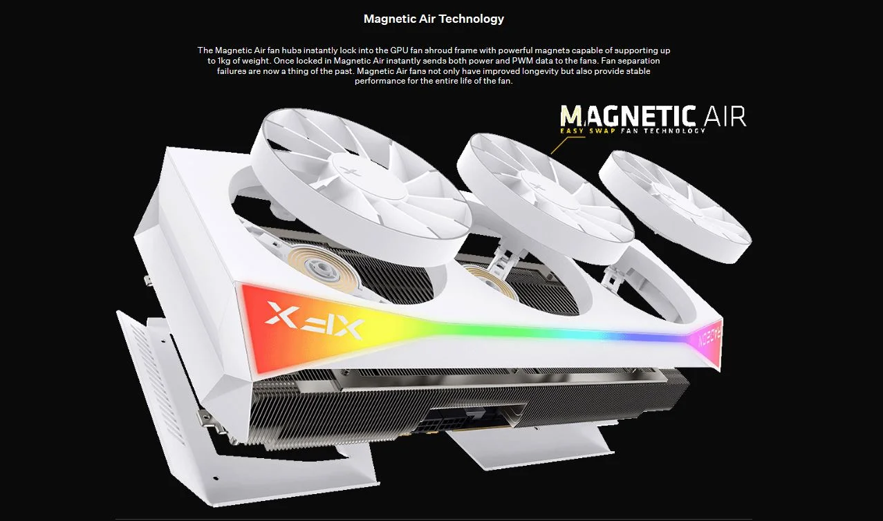 XFX Mercury AMD Radeon RX 9070XT 16GB OC Magnetic Air Edition with RGB Graphics Card (Copy)Bermor Techzone BTZ XFX Mercury AMD Radeon RX 9070XT 16GB OC Magnetic Air Edition with RGB Graphics Card (Copy)<ul> <li data-start="83" data-end="110"><strong data-start="85" data-end="98">Bus Type:</strong> PCI-E 5.0</li> <li data-start="111" data-end="145"><a href="http://btz.com.ph"><strong data-start="113" data-end="128">Base Clock:</strong></a> Up to 1870 MHz</li> <li data-start="146" data-end="181"><strong data-start="148" data-end="163">Game Clock:</strong> Up to 2570 MHz*</li> <li data-start="182" data-end="219"><strong data-start="184" data-end="200">Boost Clock:</strong> Up to 3100 MHz**</li> <li data-start="220" data-end="251"><strong data-start="222" data-end="244">Stream Processors:</strong> 4096</li> <li data-start="252" data-end="277"><strong data-start="254" data-end="272">Compute Units:</strong> 64</li> <li data-start="278" data-end="305"><strong data-start="280" data-end="295">Memory Bus:</strong> 256-bit</li> <li data-start="306" data-end="335"><strong data-start="308" data-end="325">Memory Clock:</strong> 20 Gbps</li> <li data-start="336" data-end="367"><strong data-start="338" data-end="354">Memory Size:</strong> 16GB GDDR6</li> <li data-start="368" data-end="408"><strong data-start="370" data-end="391">Memory Bandwidth:</strong> Up to 640 GB/s</li> <li data-start="409" data-end="439"><strong data-start="411" data-end="428">Card Profile:</strong> 3.5 Slot</li> <li data-start="440" data-end="484"><strong data-start="442" data-end="463">Cooling Solution:</strong> 3-Fan Magnetic Air</li> <li data-start="485" data-end="528"><strong data-start="487" data-end="507">Card Dimensions:</strong> 36 x 15.5 x 7.2 cm</li> </ul>