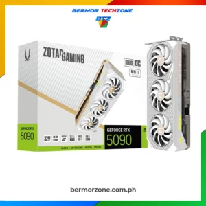 ZOTAC Gaming Geforce RTX 5090 AMP Extreme Infinity 32GB GDDR7 Graphics Card (Copy)<h4>Feature</h4>
<ul>
 	<li>Powered by NVIDIA Blackwell architecture & DLSS 4</li>
 	<li>Ultimate ZOTAC GAMING GPU with Infinity Mirror Design</li>
 	<li>IceStorm 3.0 Cooling with BladeLink Fans & 34% Larger Vapor Chamber</li>
 	<li>FREEZE Fan Stop, Active Fan Control 2.0 & Dual BIOS</li>
 	<li>Tri-zone SPECTRA 2.0 RGB Lighting with SPECTRA LINK Sync</li>
 	<li>Durable Metal Die-Cast Backplate</li>
 	<li>Includes <a href="https://bermorzone.com.ph">GPU</a> Support Bracket</li>
 	<li>All-new FireStorm Utility for easy customization</li>
</ul>