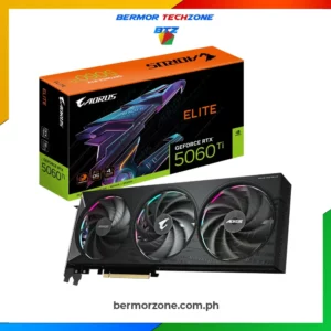Gigabyte AORUS GeForce RTX 5060 ELITE 8G Graphics Card GV-N5060AORUS-E-8GD (Copy)<ul>
 	<li> Powered by the NVIDIA Blackwell architecture and DLSS 4</li>
 	<li> Powered by GeForce RTX™ 5060</li>
 	<li> Integrated <a href="https://bermorzone.com.ph">with</a> 8GB GDDR7 128bit memory interface</li>
 	<li> WINDFORCE cooling system
<ul>
 	<li> Hawk fan</li>
 	<li> Server-grade Thermal conductive gel</li>
</ul>
</li>
 	<li> RGB Halo</li>
 	<li> Dual BIOS (Performance / Silent)</li>
 	<li> Reinforced structure</li>
 	<li> 4 years warranty (Online registration required)</li>
 	<li><strong data-start="945" data-end="963">Card Size (mm): </strong>L=329 W=128 H=40</li>
</ul>