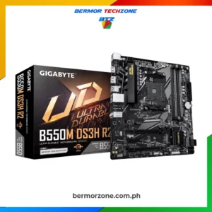 Gigabyte B550M DS3H w/ ARGB Port Version Gaming Motherboard (Copy)Specification:
<ul class="a-unordered-list a-vertical a-spacing-mini">
 	<li><span class="a-list-item">Supports 3rd Gen AMD Ryzen Processors</span></li>
 	<li><span class="a-list-item">Dual Channel Non-ECC Unbuffered DDR4, 4 DIMMs</span></li>
 	<li><span class="a-list-item">5+3 Phases Pure Digital VRM Solution with Low RDS(on) MOSFETs</span></li>
 	<li><span class="a-list-item">Ultra Durable PCIe 4. 0 Ready x16 Slot</span></li>
 	<li><span class="a-list-item">Dual Ultra-Fast NVMe PCIe 4. 0/3. 0 M. 2 Connectors</span></li>
 	<li><span class="a-list-item">High Quality Audio Capacitors and Audio Noise Guard for Ultimate Audio Quality</span></li>
 	<li><span class="a-list-item">GIGABYTE Exclusive 8118 Gaming GbE LAN with Bandwidth Management</span></li>
</ul>