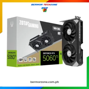 Zotac GAMING GeForce RTX 5070 AMP White Edition 12GB GDDR7 192-bit Graphics Card (Copy)- Powered by the NVIDIA Blackwell architecture and DLSS 4
- NVIDIA SFF-Ready Enthusiast GeForce Card
- IceStorm 2.0 Cooling
- BladeLink Fans
- FREEZE Fan Stop
- SPECTRA RGB <a href="https://bermorzone.com.ph">Lighting</a>
- Metal Backplate
- Bundled with GPU Support Bracket
- Power Safety Light
- All-new FireStorm Utility
- ZT-B50700FQ-10P
- <strong data-start="1404" data-end="1423">Card Dimensions: </strong>304.4mm x 115.8mm x 41.6mm