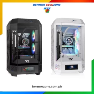 Thermaltake Tower 250 Mini-ITX Vertical Chassis - Black | White<ul>
 	<li class="" data-start="157" data-end="186">
<p class="" data-start="159" data-end="186"><strong data-start="159" data-end="173">Case Type:</strong> Mini Tower</p>
</li>
 	<li class="" data-start="187" data-end="253">
<p class="" data-start="189" data-end="253"><strong data-start="189" data-end="204">Dimensions:</strong> 506 x 300 x 281 mm (19.9 x 11.8 x 11.5 inches)</p>
</li>
 	<li class="" data-start="254" data-end="292">
<p class="" data-start="256" data-end="292"><strong data-start="256" data-end="271">Net Weight:</strong> 7.1 kg / 15.65 lbs</p>
</li>
 	<li class="" data-start="293" data-end="330">
<p class="" data-start="295" data-end="330"><strong data-start="295" data-end="305">Panel:</strong> 3 × 3mm Tempered Glass</p>
</li>
 	<li class="" data-start="331" data-end="351">
<p class="" data-start="333" data-end="351"><strong data-start="333" data-end="343">Color:</strong> Black | Snow | ButterCaramel (other colors coming soon)</p>
</li>
 	<li class="" data-start="352" data-end="374">
<p class="" data-start="354" data-end="374"><strong data-start="354" data-end="367"><a href="https://bermorzone.com.ph">Material</a>:</strong> SPCC</p>
</li>
 	<li class="" data-start="375" data-end="453">
<p class="" data-start="377" data-end="453"><strong data-start="377" data-end="396">Cooling System:</strong> Top Exhaust — 2 × 120mm CT120 Fans (2000rpm, 25.8 dBA)</p>
</li>
 	<li class="" data-start="454" data-end="494">
<p class="" data-start="456" data-end="494"><strong data-start="456" data-end="471">Drive Bays:</strong> 1 × 3.5” or 2 × 2.5”</p>
</li>
 	<li class="" data-start="495" data-end="521">
<p class="" data-start="497" data-end="521"><strong data-start="497" data-end="517">Expansion Slots:</strong> 3</p>
</li>
 	<li class="" data-start="522" data-end="573">
<p class="" data-start="524" data-end="573"><strong data-start="524" data-end="548">Motherboard Support:</strong> Mini ITX (6.7” × 6.7”)</p>
</li>
 	<li class="" data-start="574" data-end="644">
<p class="" data-start="576" data-end="644"><strong data-start="576" data-end="590">I/O Ports:</strong> 1 × USB 3.2 Gen 2 Type-C, 2 × USB 3.0, 1 × HD Audio</p>
</li>
 	<li class="" data-start="645" data-end="700">
<p class="" data-start="647" data-end="700"><strong data-start="647" data-end="663">PSU Support:</strong> Standard SFX or ATX PSU (optional)</p>
</li>
 	<li class="" data-start="701" data-end="872">
<p class="" data-start="703" data-end="721"><strong data-start="703" data-end="719">Fan Support:</strong></p>

<ul data-start="724" data-end="872">
 	<li class="" data-start="724" data-end="754">
<p class="" data-start="726" data-end="754">Top: 2 × 120mm / 1 × 120mm</p>
</li>
 	<li class="" data-start="757" data-end="795">
<p class="" data-start="759" data-end="795">Right Side: 3 × 120mm or 2 × 140mm</p>
</li>
 	<li class="" data-start="798" data-end="830">
<p class="" data-start="800" data-end="830">Rear: 2 × 120mm or 2 × 140mm</p>
</li>
 	<li class="" data-start="833" data-end="872">
<p class="" data-start="835" data-end="872">Power Cover: 1 × 120mm or 1 × 140mm</p>
</li>
</ul>
</li>
 	<li class="" data-start="873" data-end="969">
<p class="" data-start="875" data-end="969"><strong data-start="875" data-end="913">Radiator Support (Right Side AIO):</strong> 1 × 360mm, 1 × 240mm, 1 × 120mm, 1 × 280mm, 1 × 140mm</p>
</li>
 	<li class="" data-start="970" data-end="1116">
<p class="" data-start="972" data-end="988"><strong data-start="972" data-end="986">Clearance:</strong></p>

<ul data-start="991" data-end="1116">
 	<li class="" data-start="991" data-end="1019">
<p class="" data-start="993" data-end="1019">CPU Cooler Height: 210mm</p>
</li>
 	<li class="" data-start="1022" data-end="1092">
<p class="" data-start="1024" data-end="1092">VGA Length: 245mm (with power cover) / 360mm (without power cover)</p>
</li>
 	<li class="" data-start="1095" data-end="1116">
<p class="" data-start="1097" data-end="1116">PSU Length: 200mm</p>
</li>
</ul>
</li>
</ul>