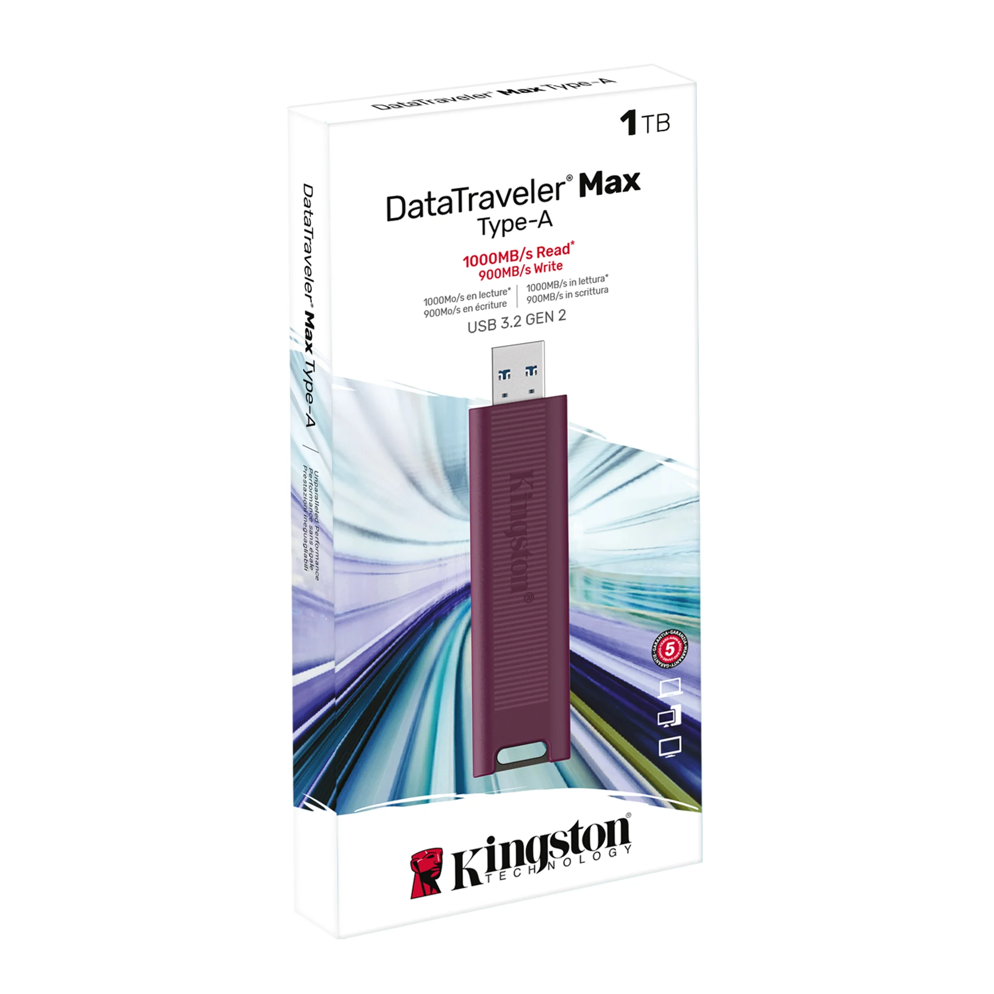 Kingston DataTraveler Max 256GB | 512GB | 1TB USB A 3.2 Gen 2 Series Flash Drive - Image 5