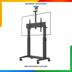 North Bayou NB T100 75-120" Heavy-Duty Motorized TV Stand Mobile Cart with Automatic Lifter, VESA 200x200-1000x600mm