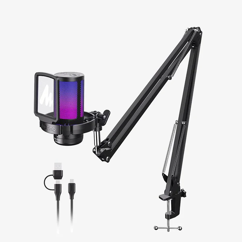 Maono DGM20S G USB RGB Gaming Microphone Kit - BLACK - Image 3